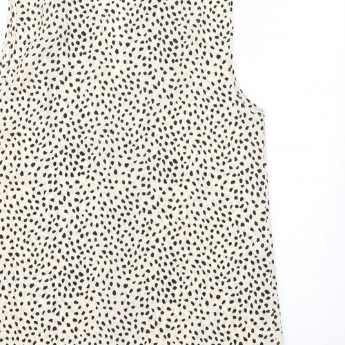Primark Womens Beige Animal Print  Basic Blouse Size 10