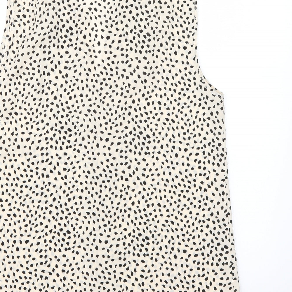 Primark Womens Beige Animal Print  Basic Blouse Size 10