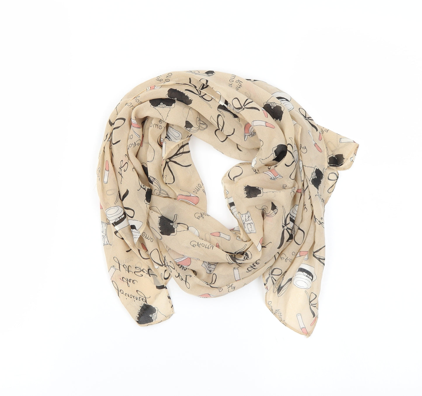 Preworn Womens Beige    Scarf