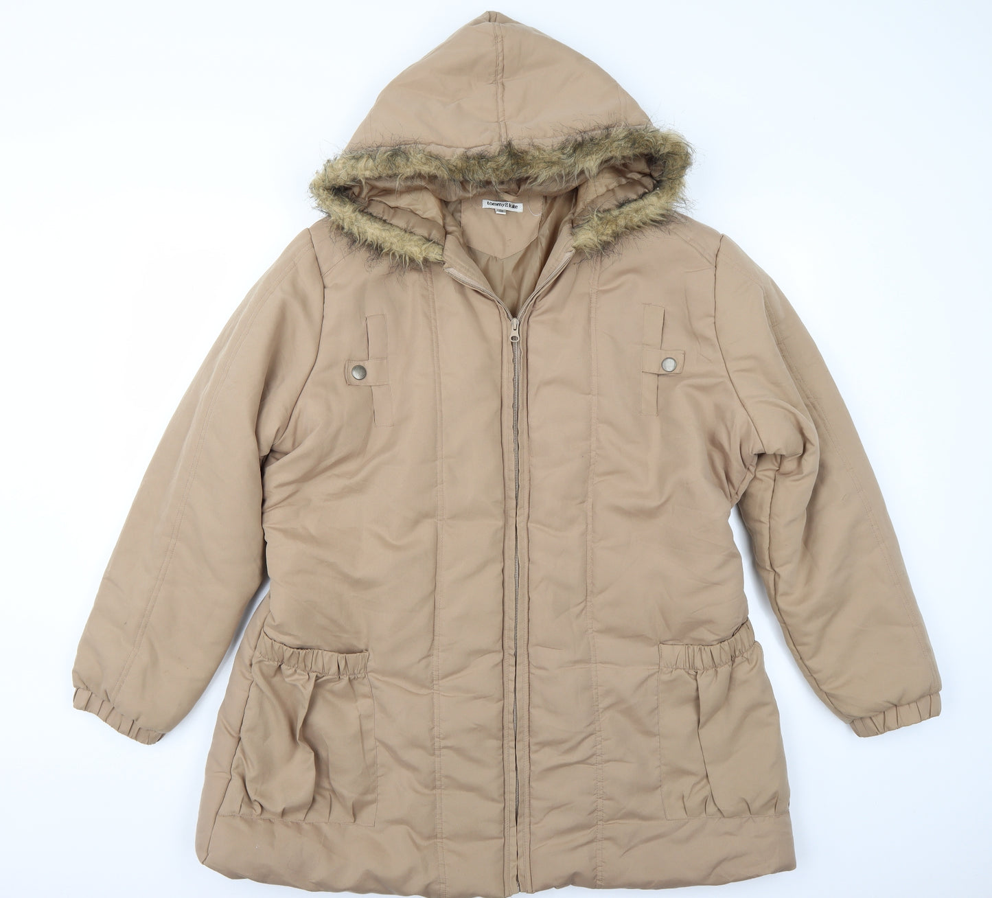 Tommy & Kate Womens Brown   Jacket Coat Size 20