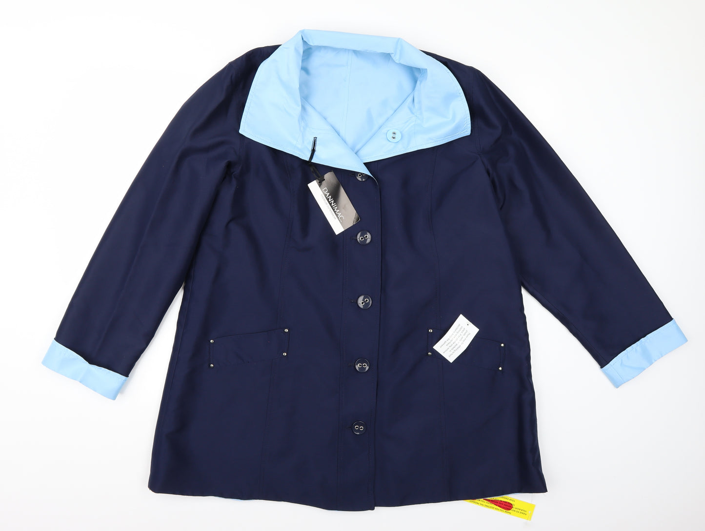 Dannimac Womens Blue   Jacket Coat Size 18