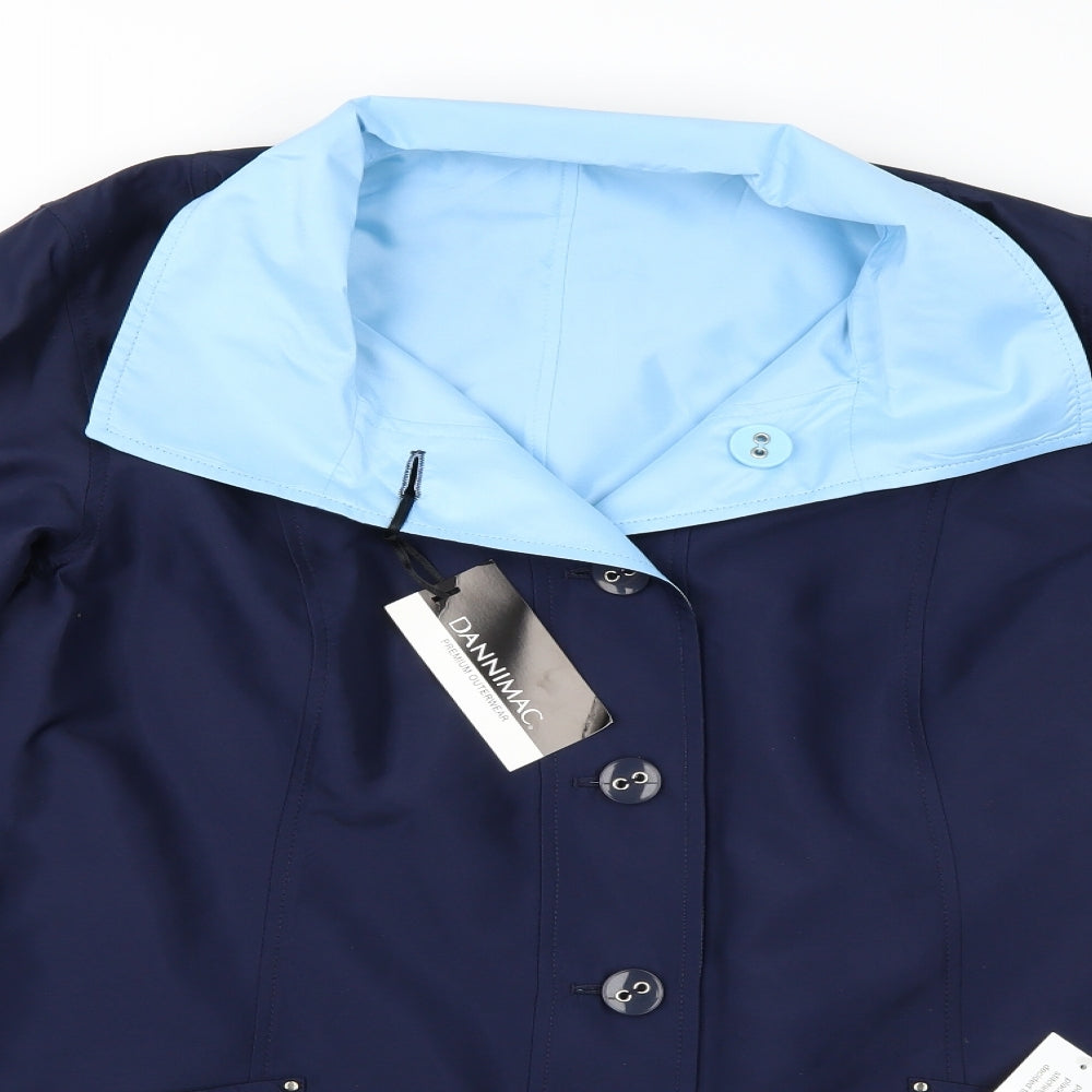 Dannimac Womens Blue   Jacket Coat Size 18