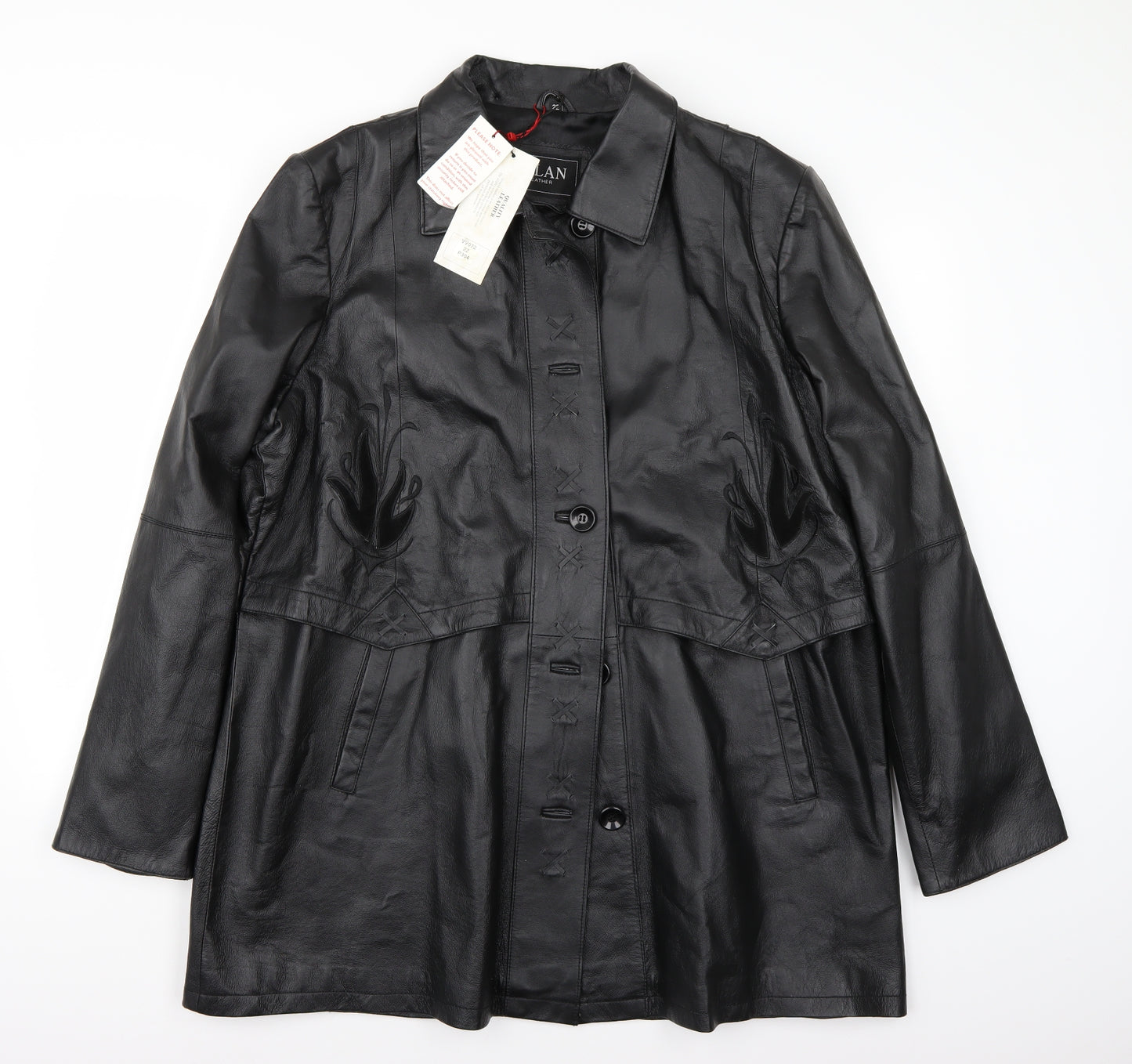 Millan Womens Black   Jacket Coat Size 22