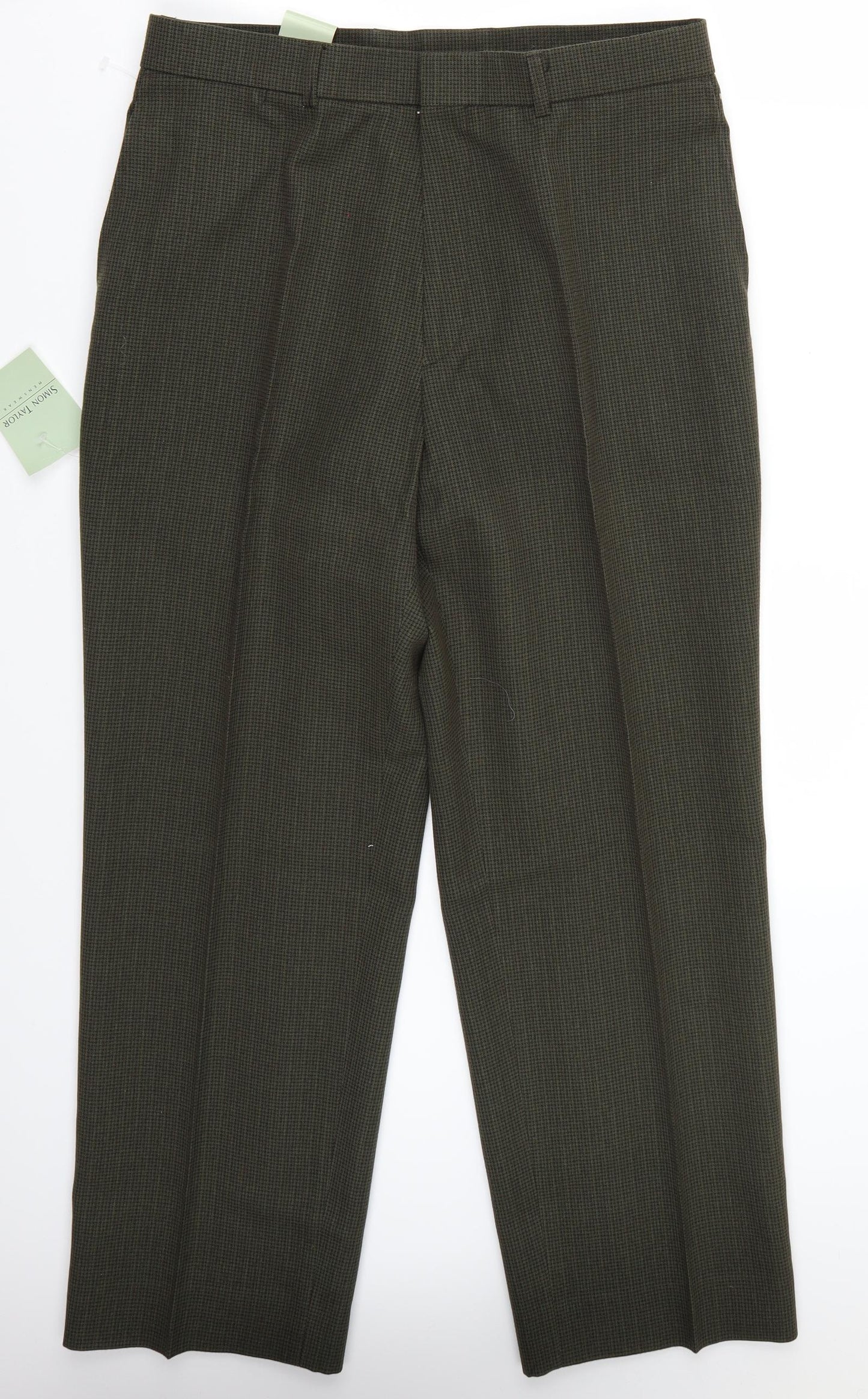 Simon taylor Mens Green   Trousers  Size 34 L29 in