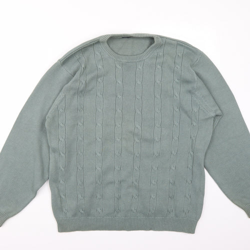 Westrock Mens Green   Pullover Jumper Size M