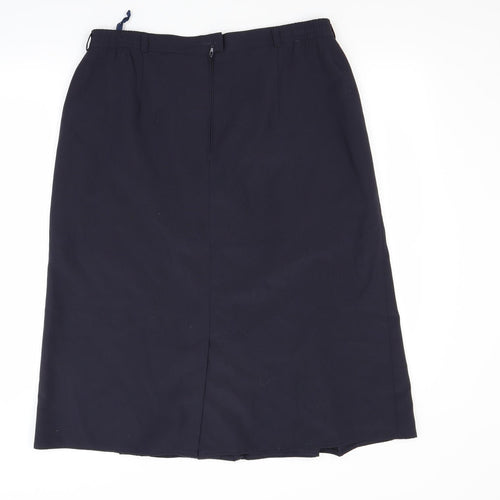 Preworn Womens Blue   A-Line Skirt Size 14