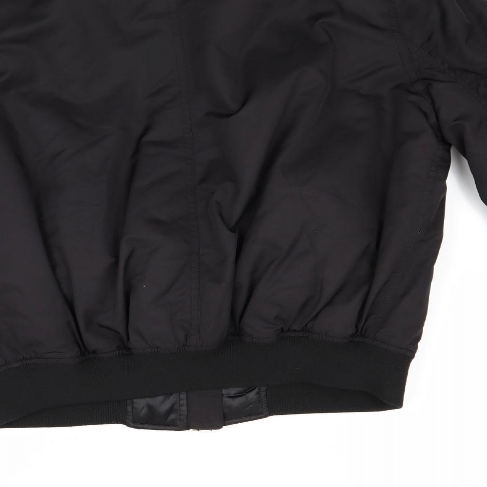 Topshop Womens Black   Bomber Jacket Coat Size 12