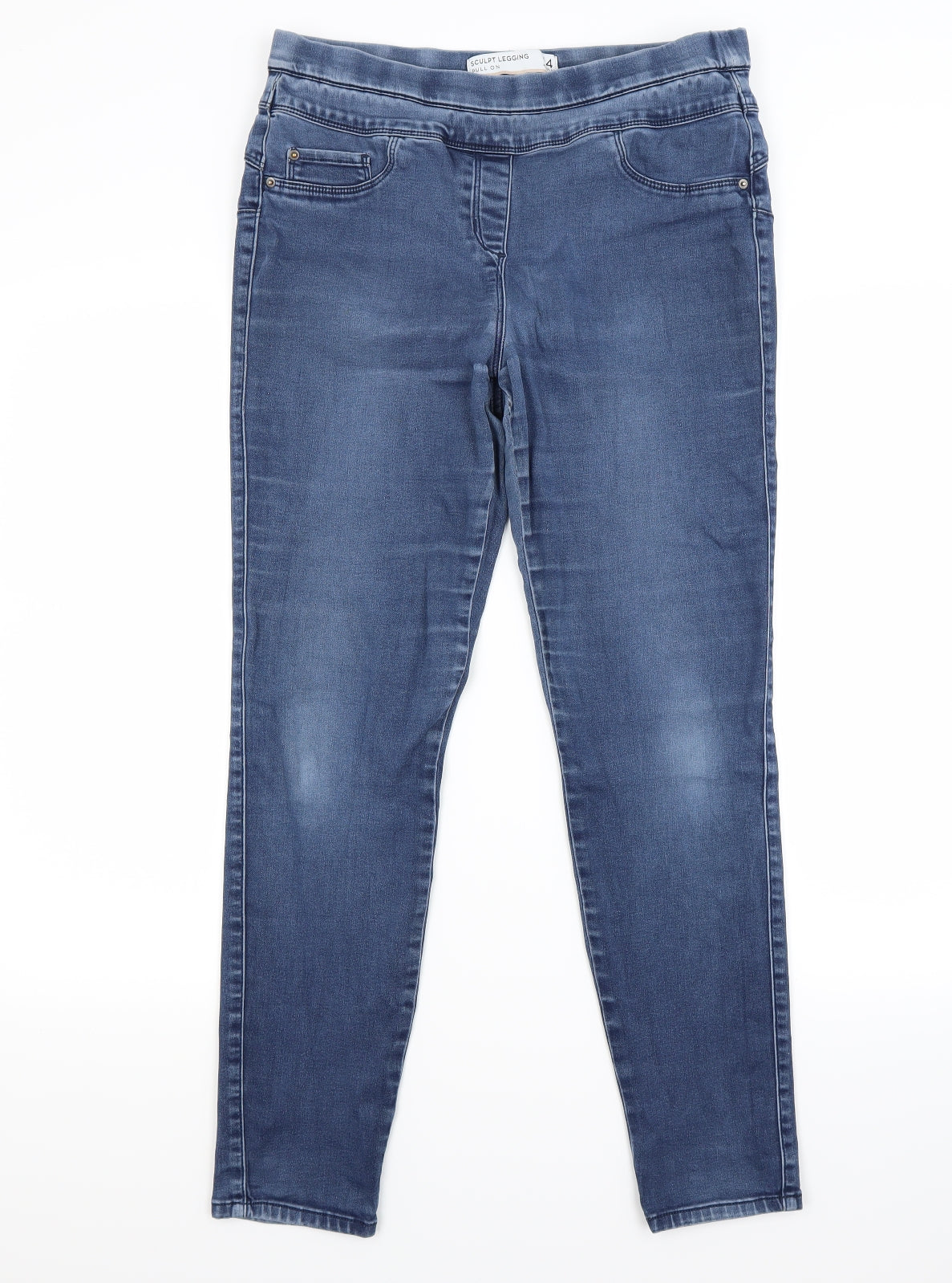 NEXT Womens Blue  Denim Jegging Jeans Size 14 L27 in