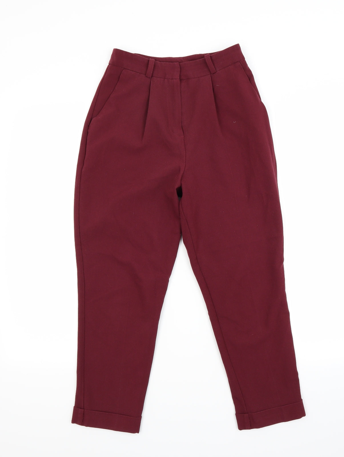 ASOS Womens Red   Capri Trousers Size 4 L22 in