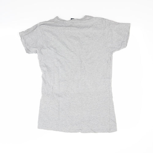 Preworn Womens Grey   Basic T-Shirt Size S  - NYPD