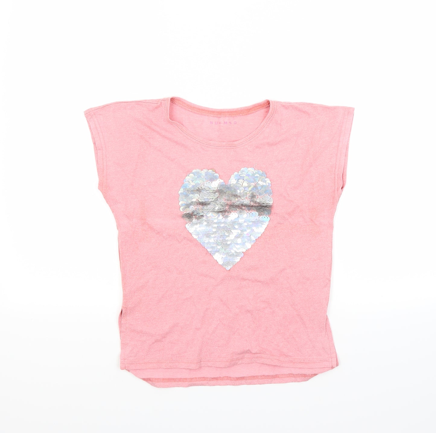 Nutmeg Girls Pink   Basic T-Shirt Size 9-10 Years