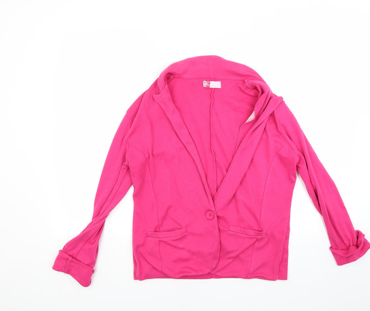 Preworn Womens Pink Jacket Coat Size 14