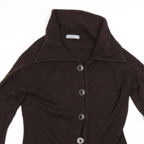 Marks and Spencer Womens Brown   Cardigan Jumper Size 12