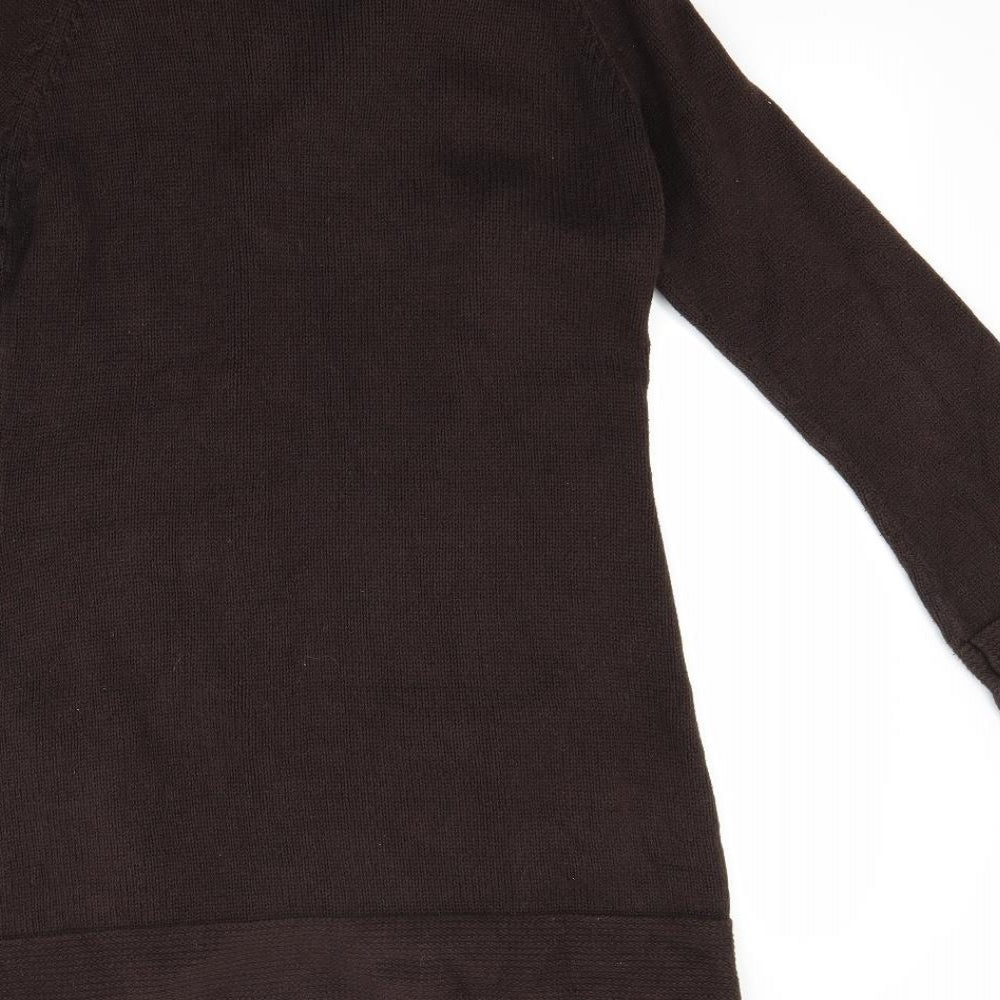 Marks and Spencer Womens Brown   Cardigan Jumper Size 12