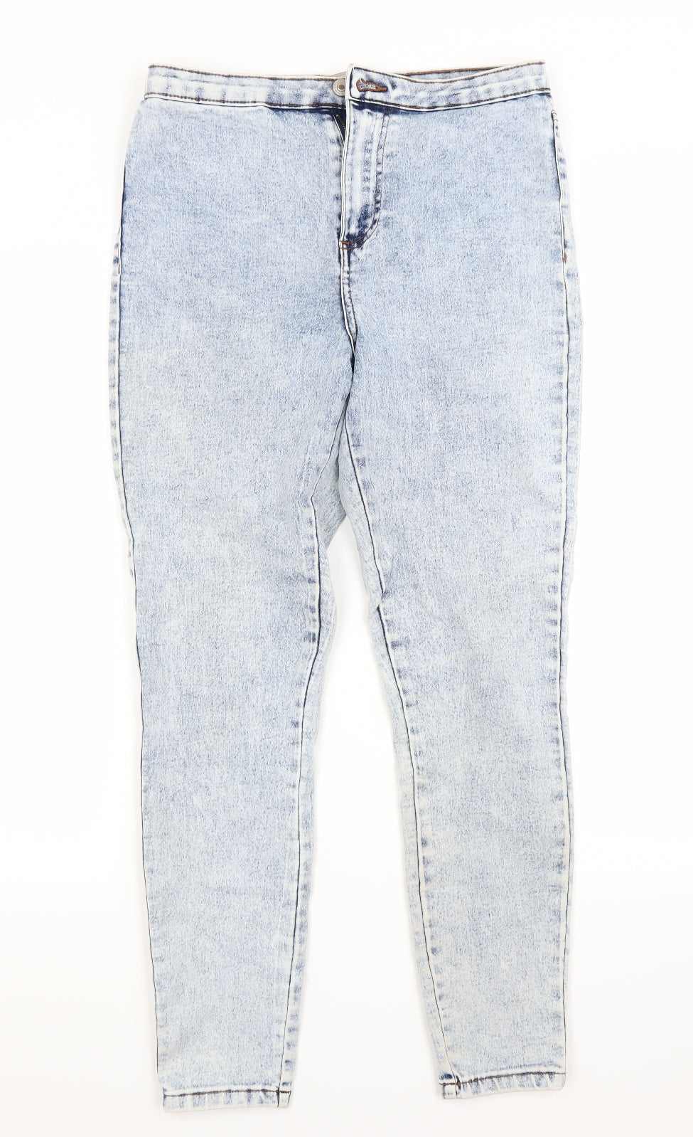 Primark Womens Blue  Denim Skinny Jeans Size 12 L28 in