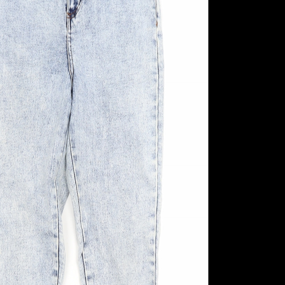 Primark Womens Blue  Denim Skinny Jeans Size 12 L28 in
