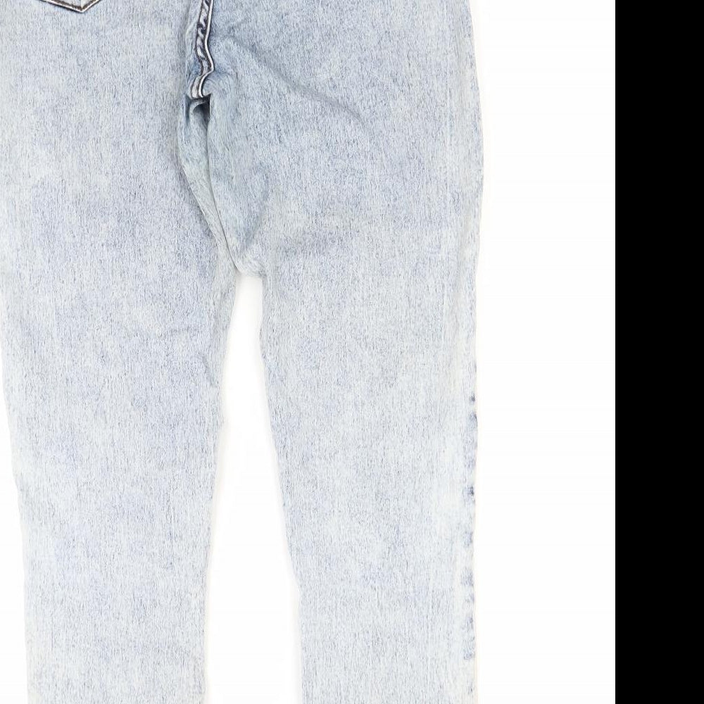 Primark Womens Blue  Denim Skinny Jeans Size 12 L28 in