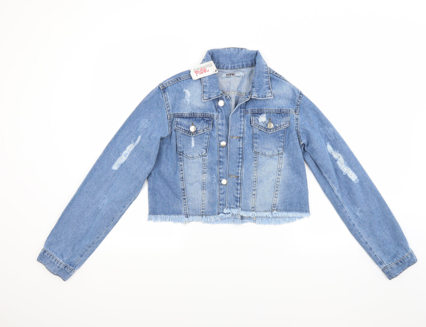 Portobello punk Womens Blue  Denim Jacket Coat Size 12