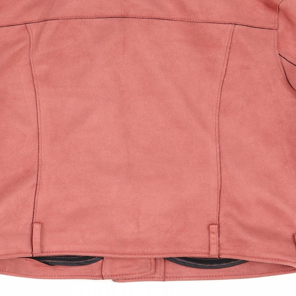 Primark Womens Red   Biker Coat Size 12
