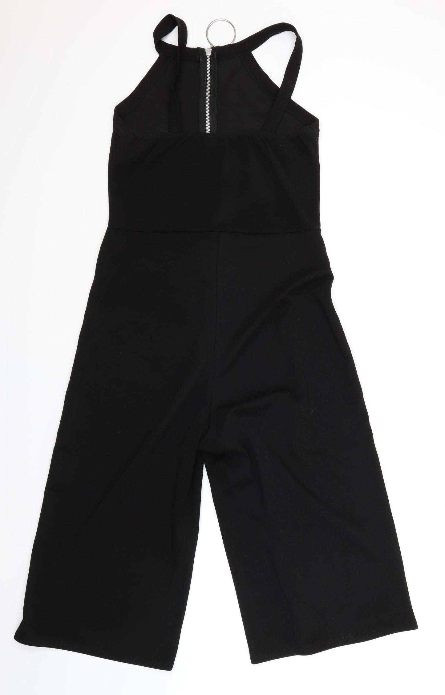 Boohoo Womens Black   Trousers One-Piece Size 10 L17 in