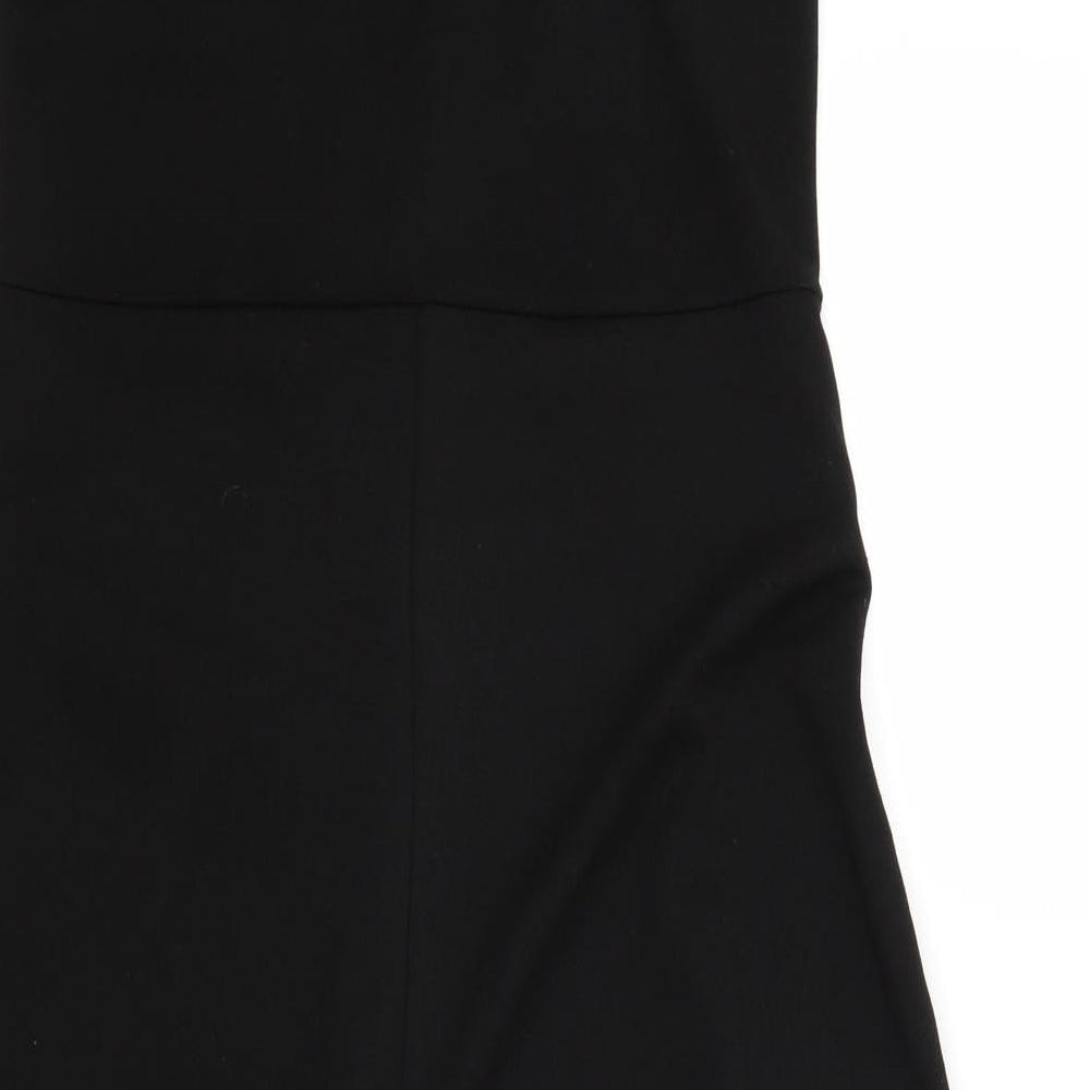 Boohoo Womens Black   Trousers One-Piece Size 10 L17 in