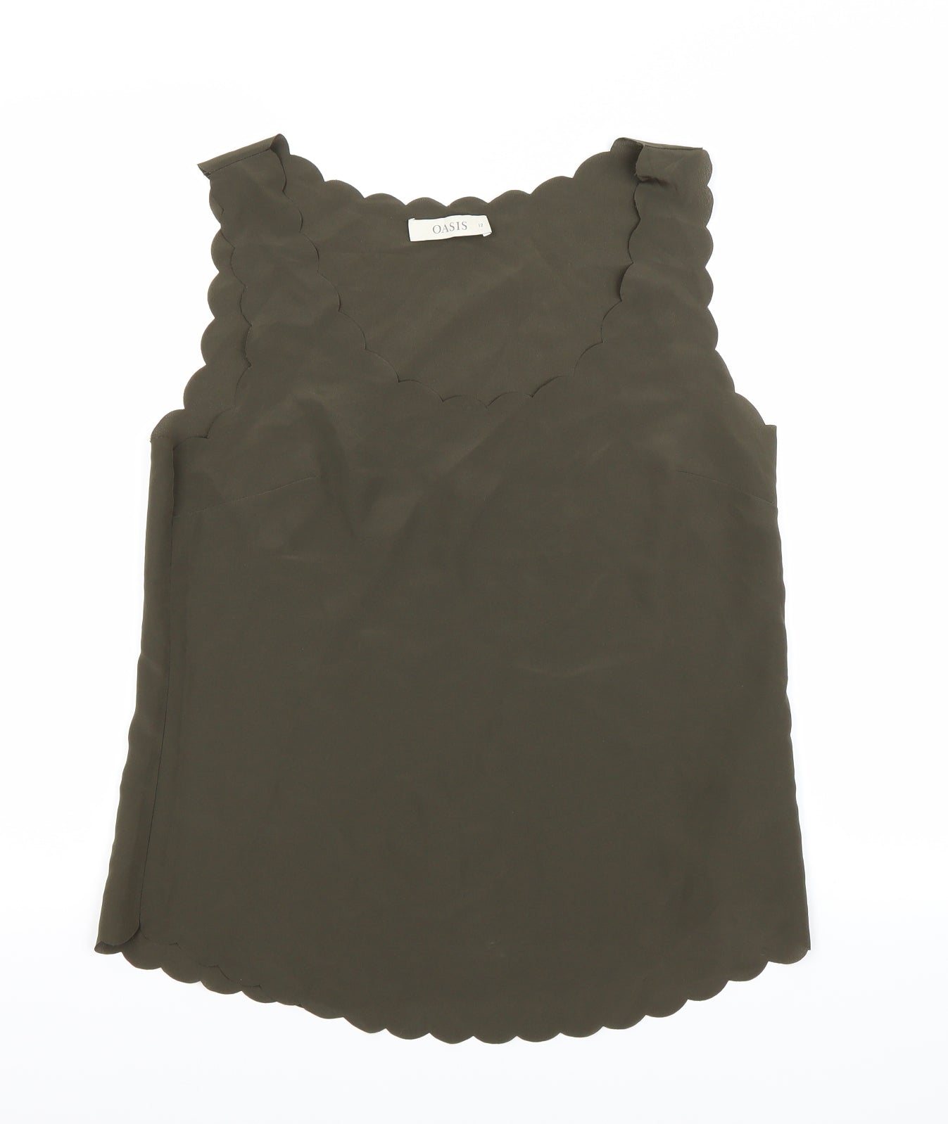 Oasis Womens Green   Basic Blouse Size 12