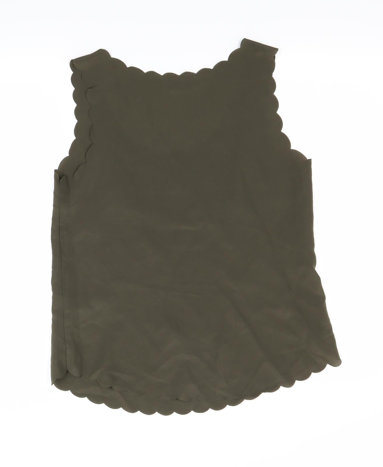 Oasis Womens Green   Basic Blouse Size 12