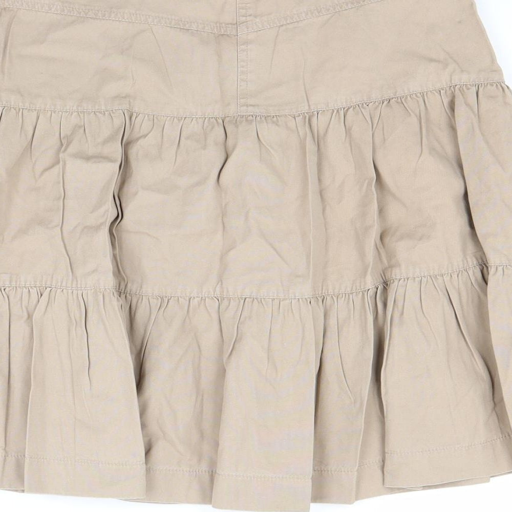 Primark Womens Beige   Flare Skirt Size 10