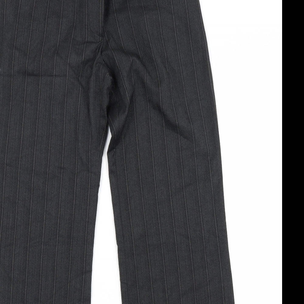 Warehouse Womens Grey Striped  Trousers  Size 10 L31 in