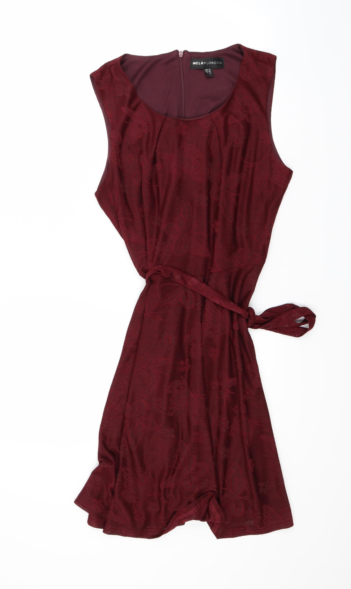 MELA LOVE LONDON Womens Red   A-Line  Size 14