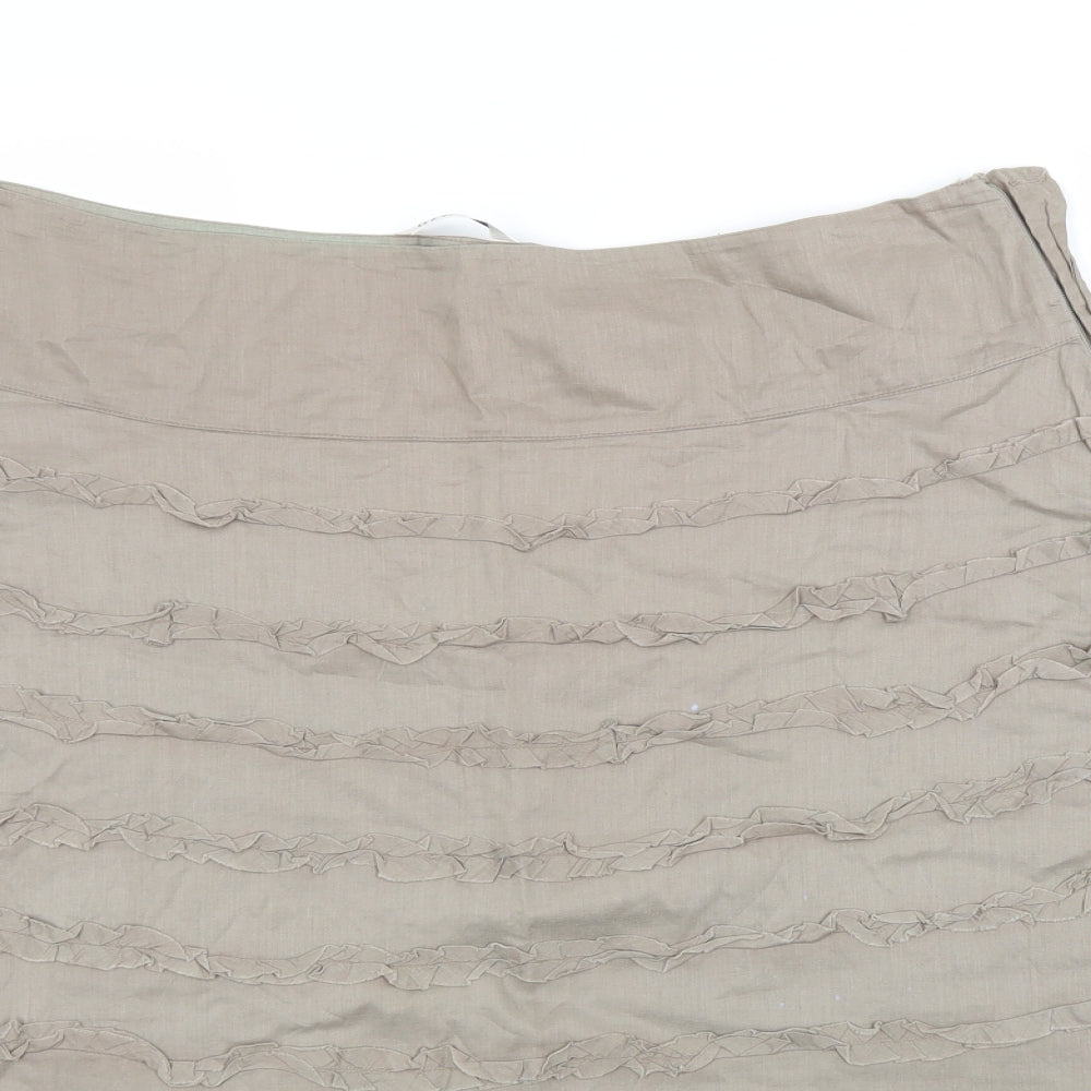 George Womens Brown   A-Line Skirt Size 14
