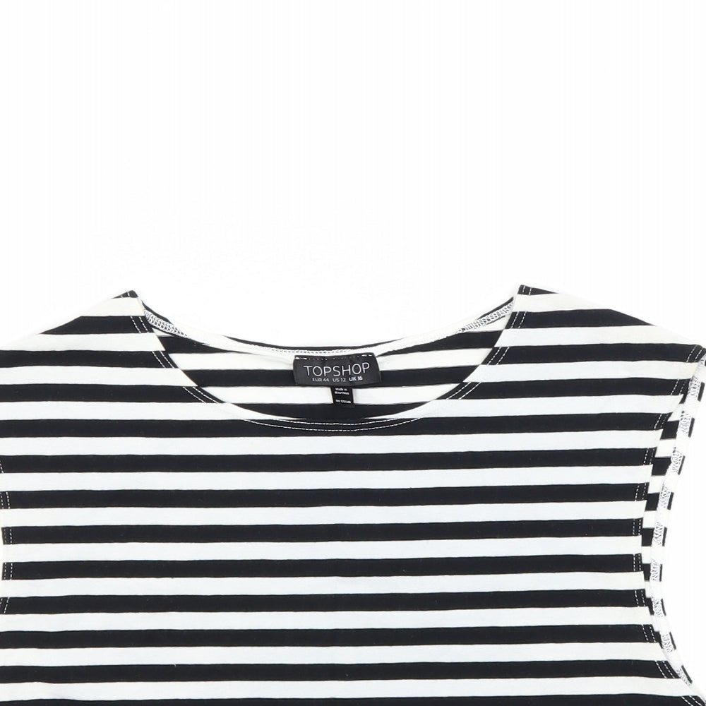 Topshop Womens    Cropped T-Shirt Size 16