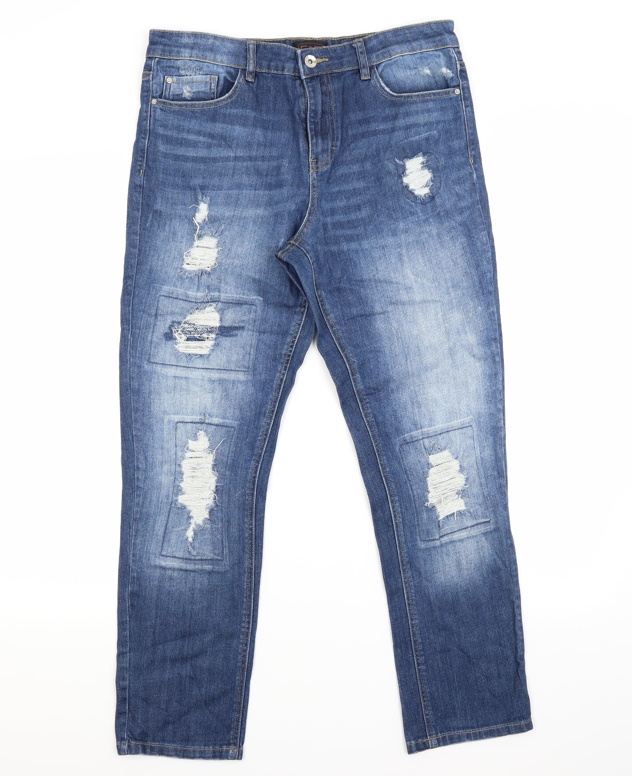 F&F Womens Blue   Straight Jeans Size 12 L27 in