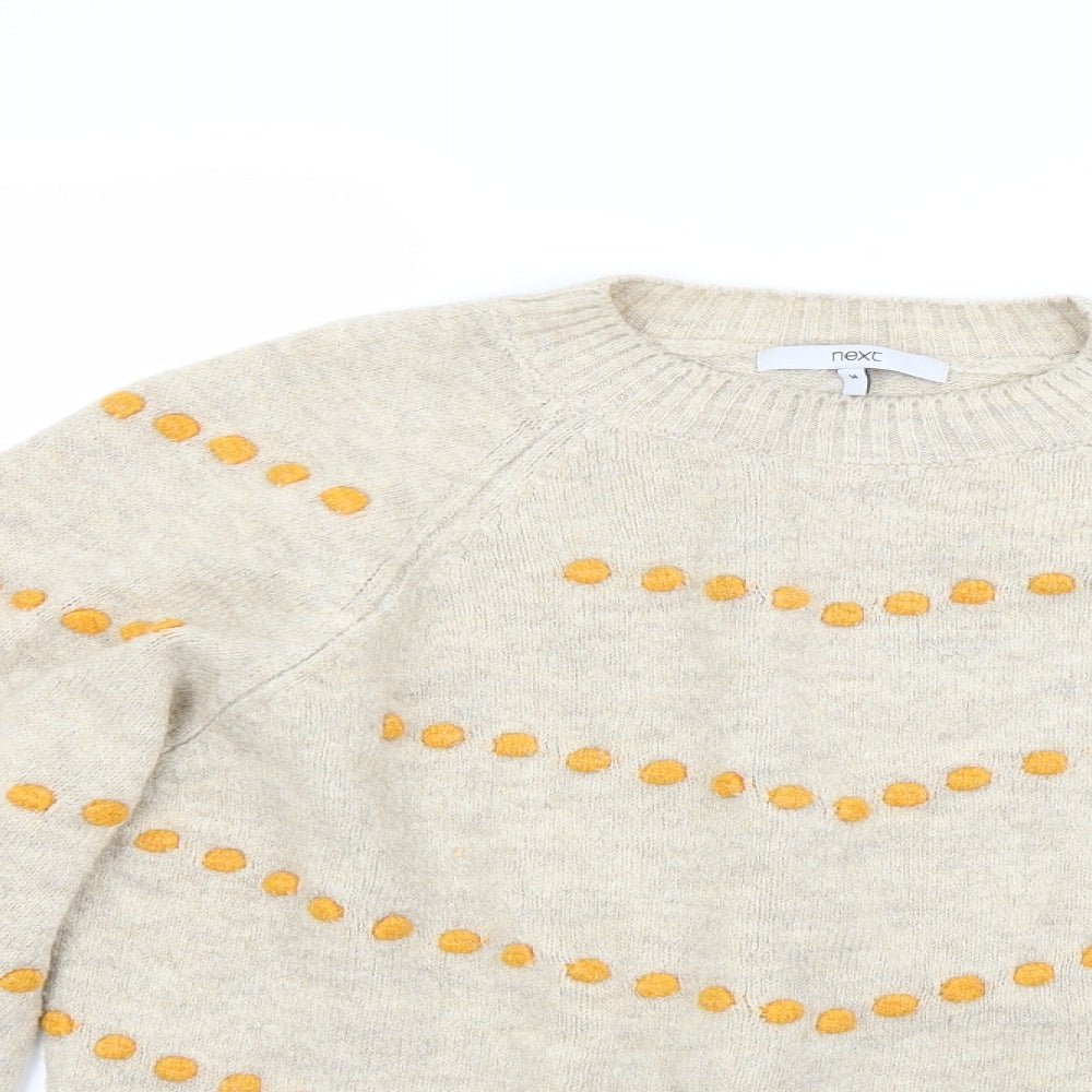 NEXT Womens Beige   Pullover Jumper Size 14
