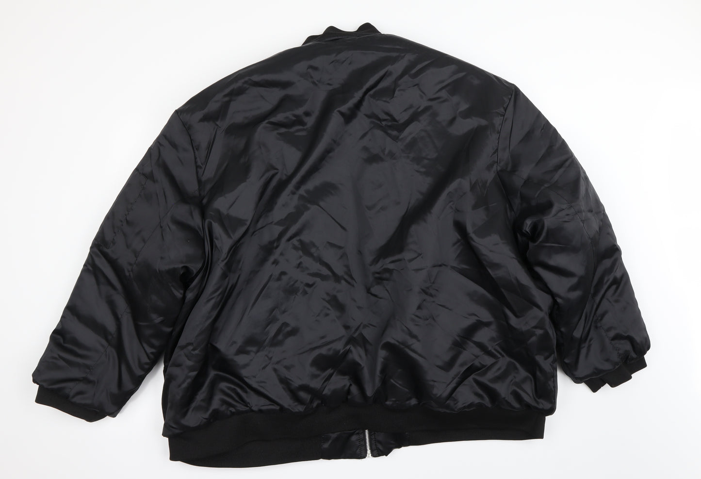 Boohoo Mens Black   Bomber Jacket Jacket Size L