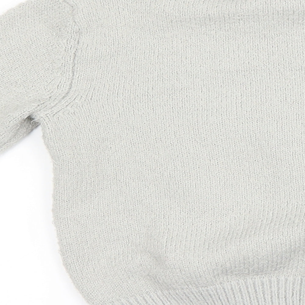 lily & dan Girls Grey   Pullover Jumper Size 5-6 Years