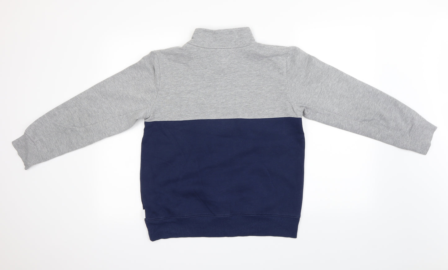 Converse Boys Blue Houndstooth  Henley Jumper Size 12-13 Years