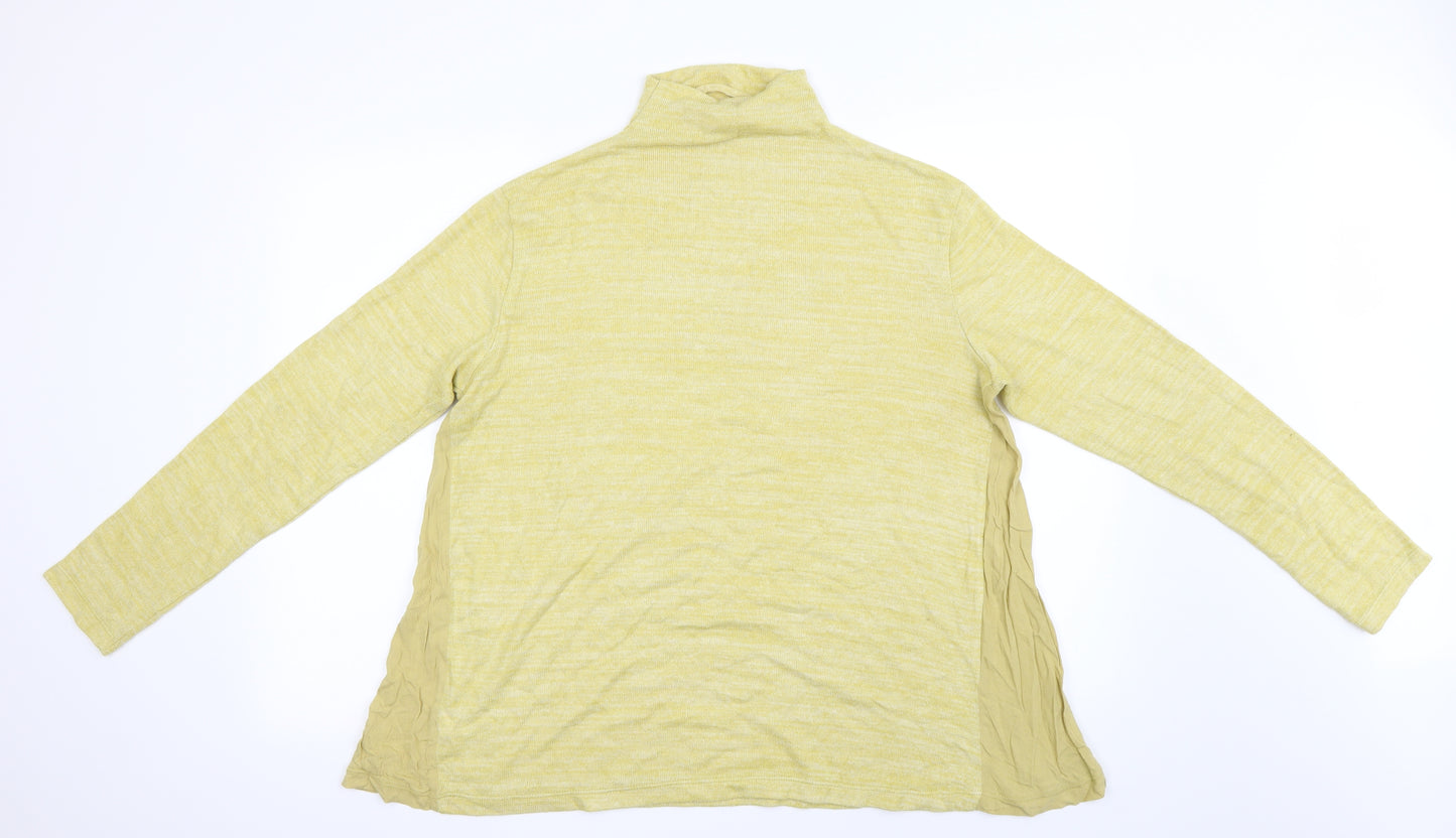 NEXT Womens Yellow   Pullover Jumper Size 16