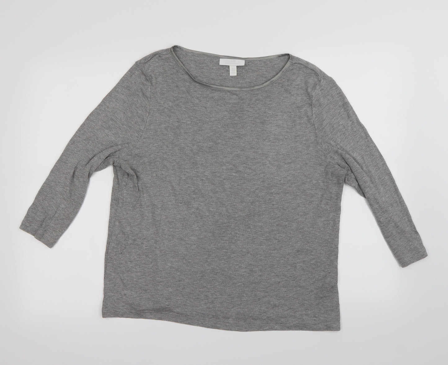 The White Company  Womens Grey Solid  Top Pyjama Top Size XL