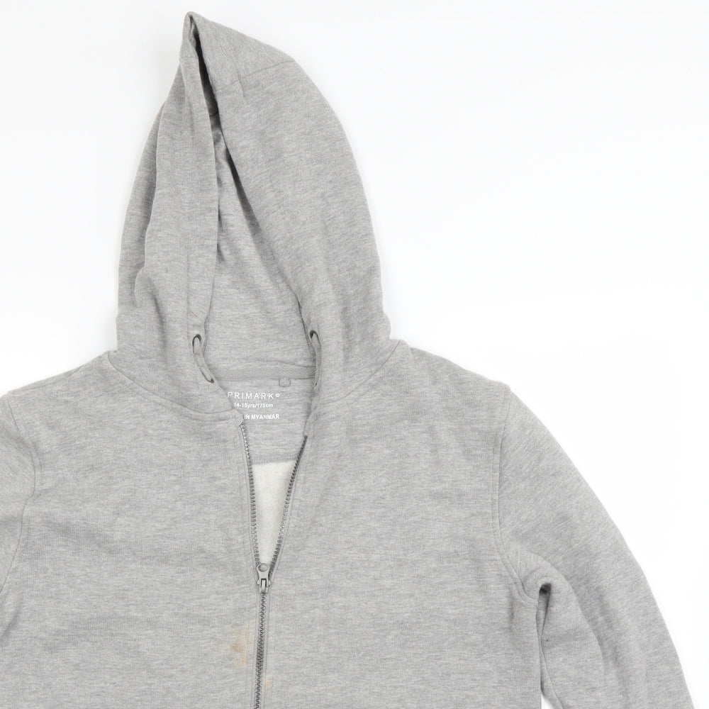 Primark Boys Grey   Pullover Hoodie Size 14-15 Years