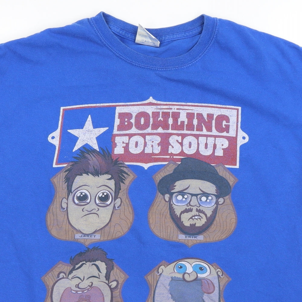 Preworn Mens Blue    T-Shirt Size M