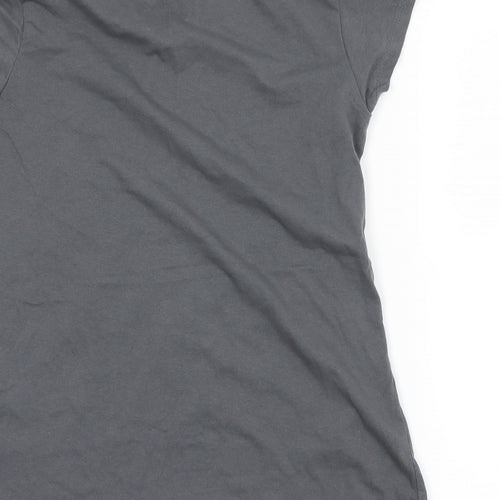 Preworn Girls Grey   Basic T-Shirt Size 12-13 Years