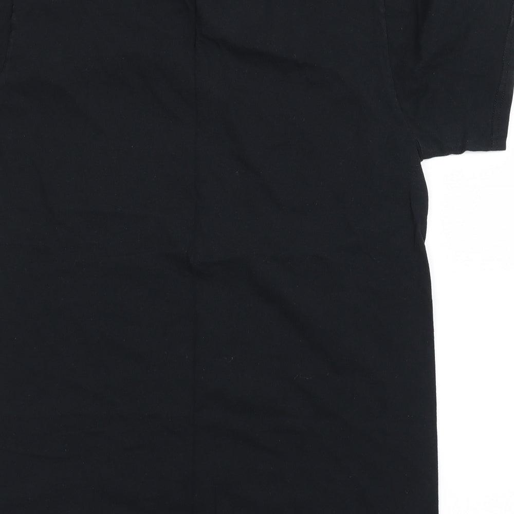 Gildan Mens Black    T-Shirt Size M