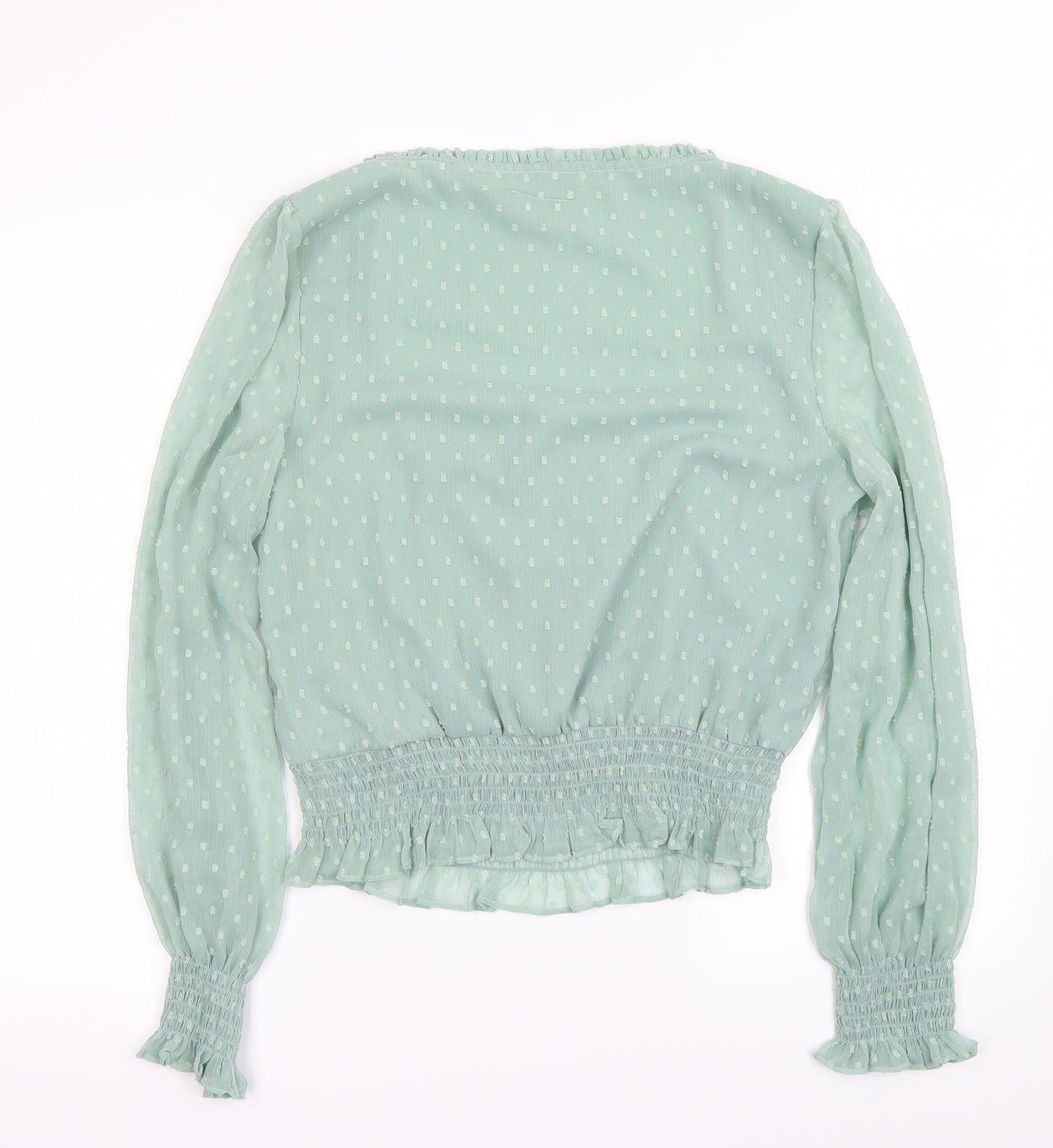 Miss Selfridge Womens Green   Basic Blouse Size 12