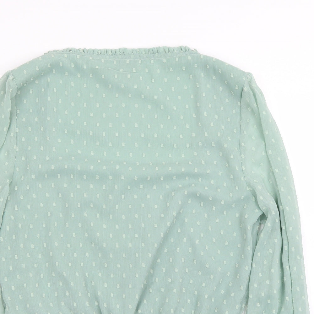 Miss Selfridge Womens Green   Basic Blouse Size 12