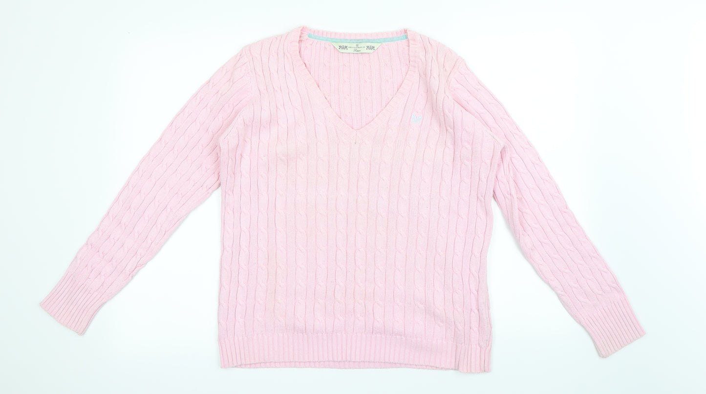 Crew Clothing Womens Pink   Pullover Jumper Size M
