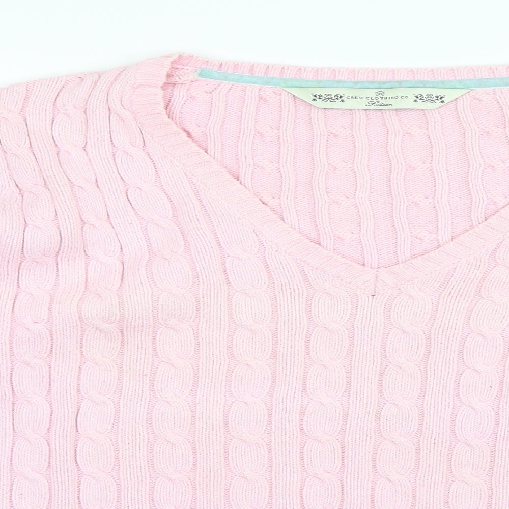 Crew Clothing Womens Pink   Pullover Jumper Size M