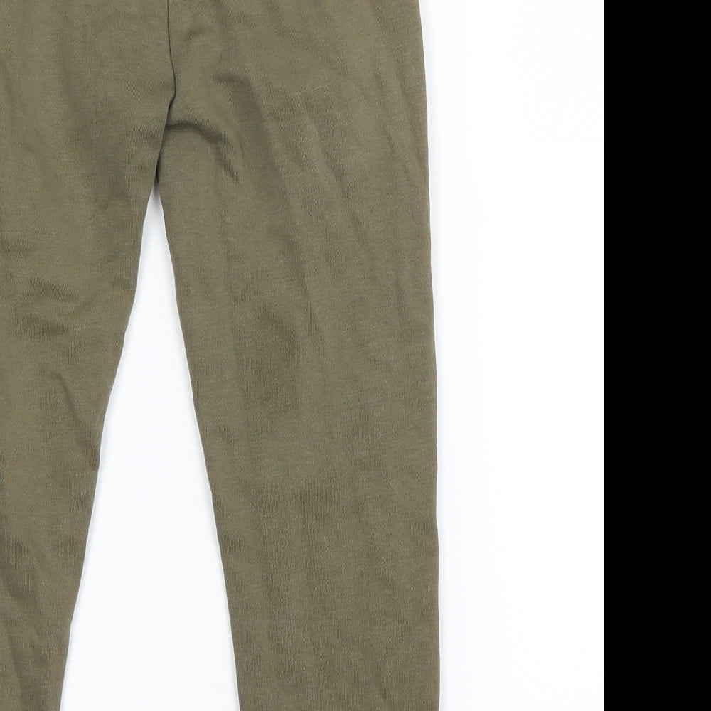 Preworn Boys Green   Jogger Trousers Size 5 Years