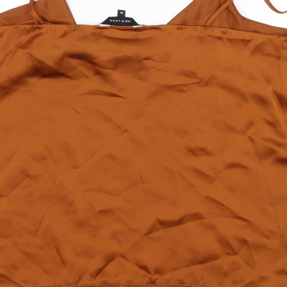 New Look  Womens Brown   Basic Blouse Size 14