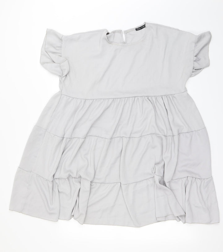 I SAW IT FIRST Womens Grey A-Line Size 10